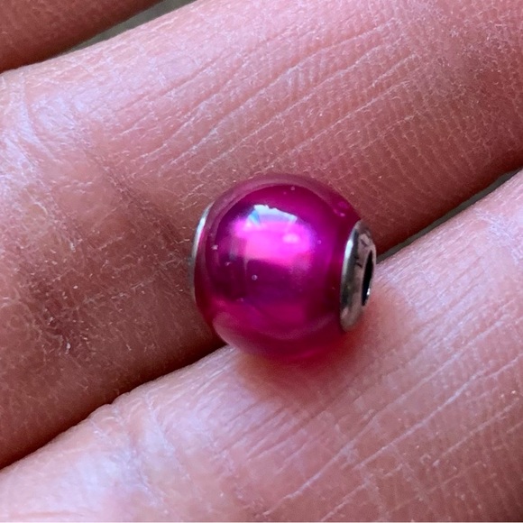 Retired Authentic Pandora Essence Passion Pink Bead Charm Sterling Silver 925 - Picture 1 of 9